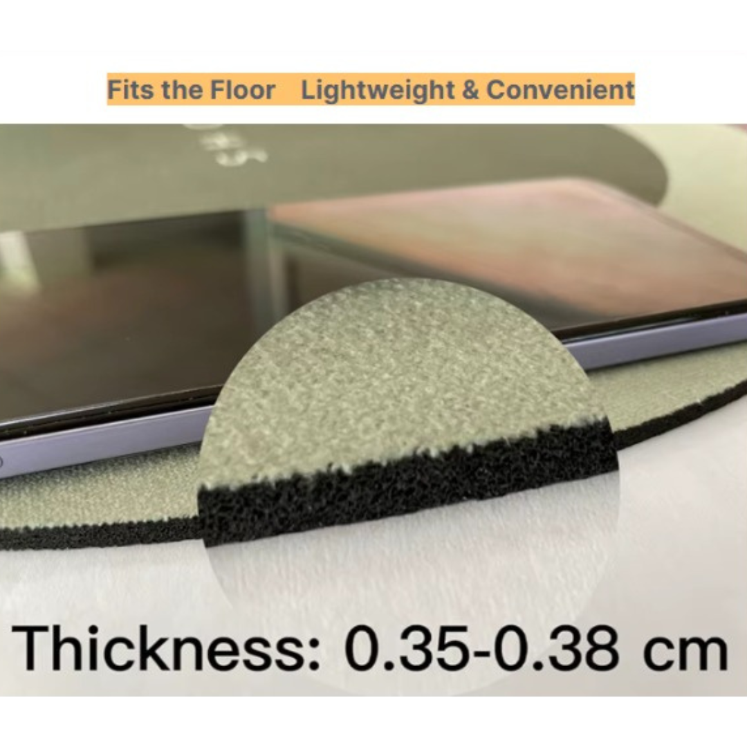 Oval Floor Mat – Soft, Anti-Skid & Fast-Dry Surface (Blue, 40x60cm)