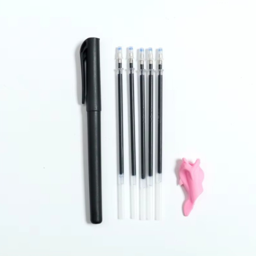 Reusable Learning Book Set for Kids (8 Books + 2 Pens + 20 Refills)