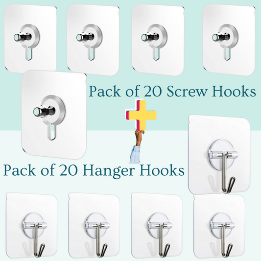 Heavy Duty Self Stick Wall Screws & Hooks