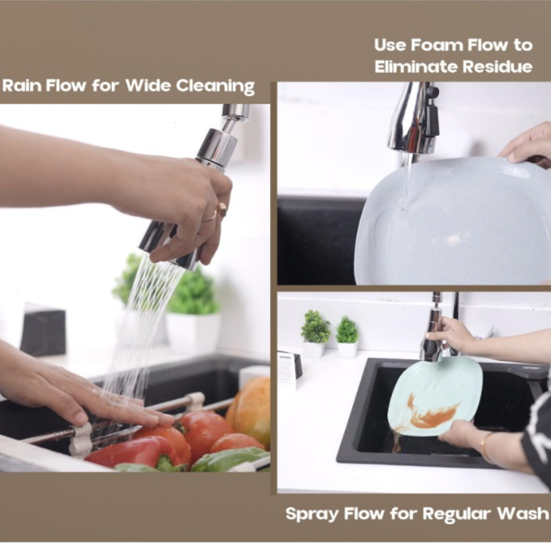 Sink Faucet Extender with 3 Modes