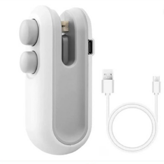 Mini Travel Friendly 2-in 1 Magnetic Sealer & Cutter USB Rechargeable