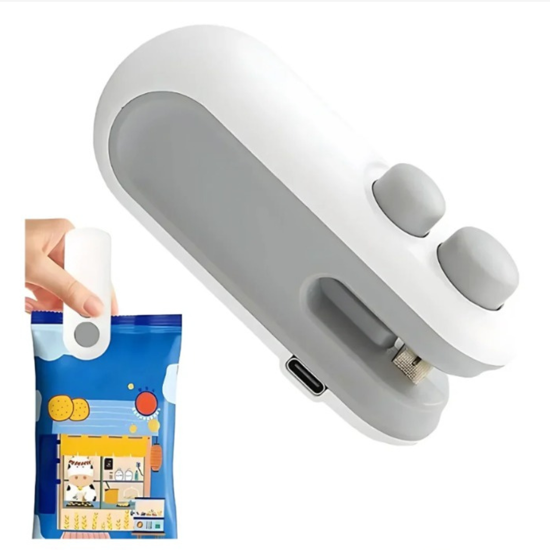 Mini Travel Friendly 2-in 1 Magnetic Sealer & Cutter USB Rechargeable