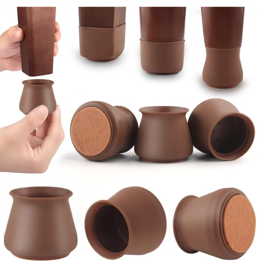 Silicone Chair Leg Protectors (8 Pieces)