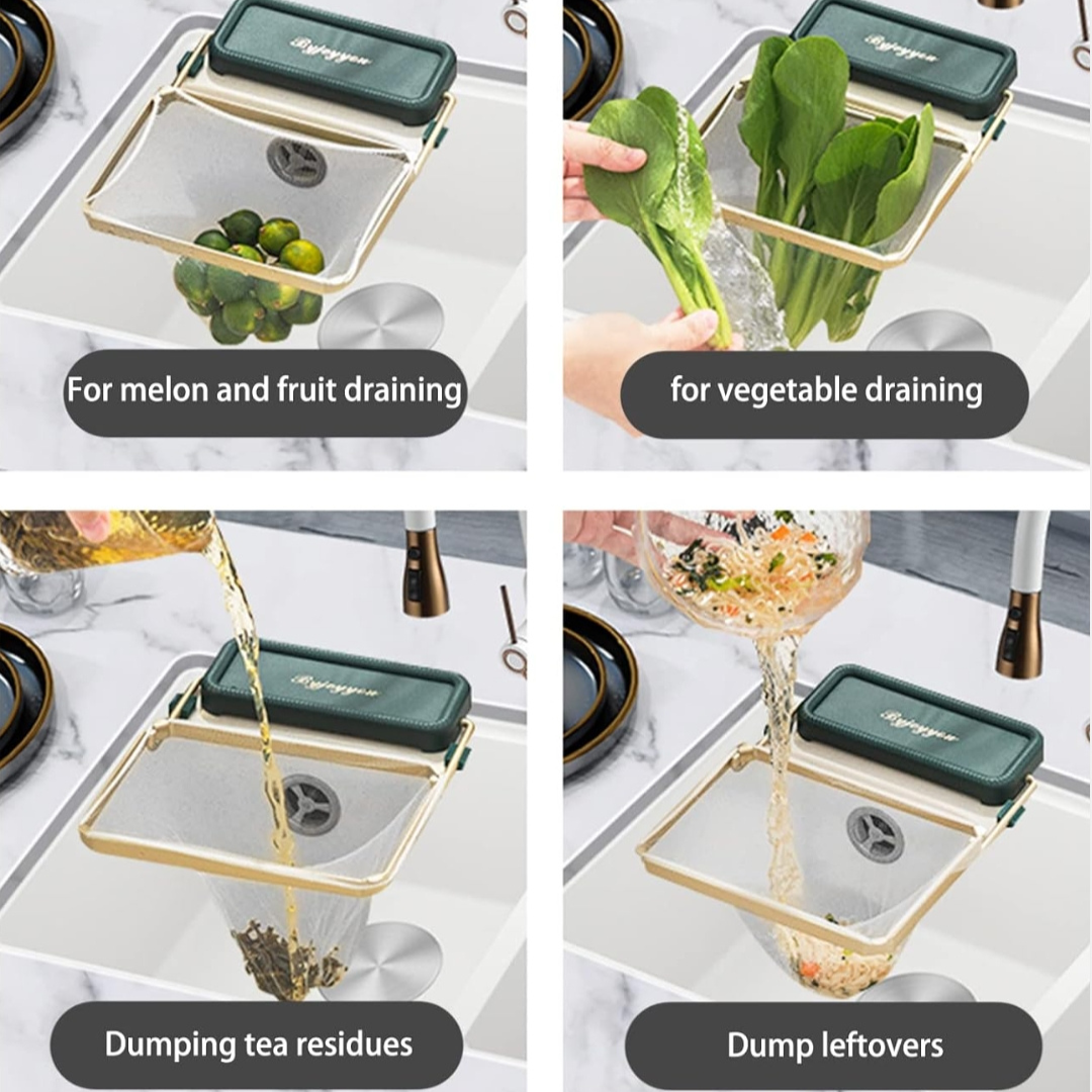 Stainless Steel Kitchen Sink Strainer With Mesh Filter Bags (50 Bags)